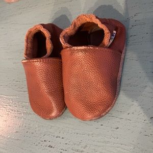 Baby leather moccasins